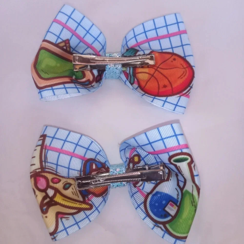 Girls bow handmade ( box pink #1)